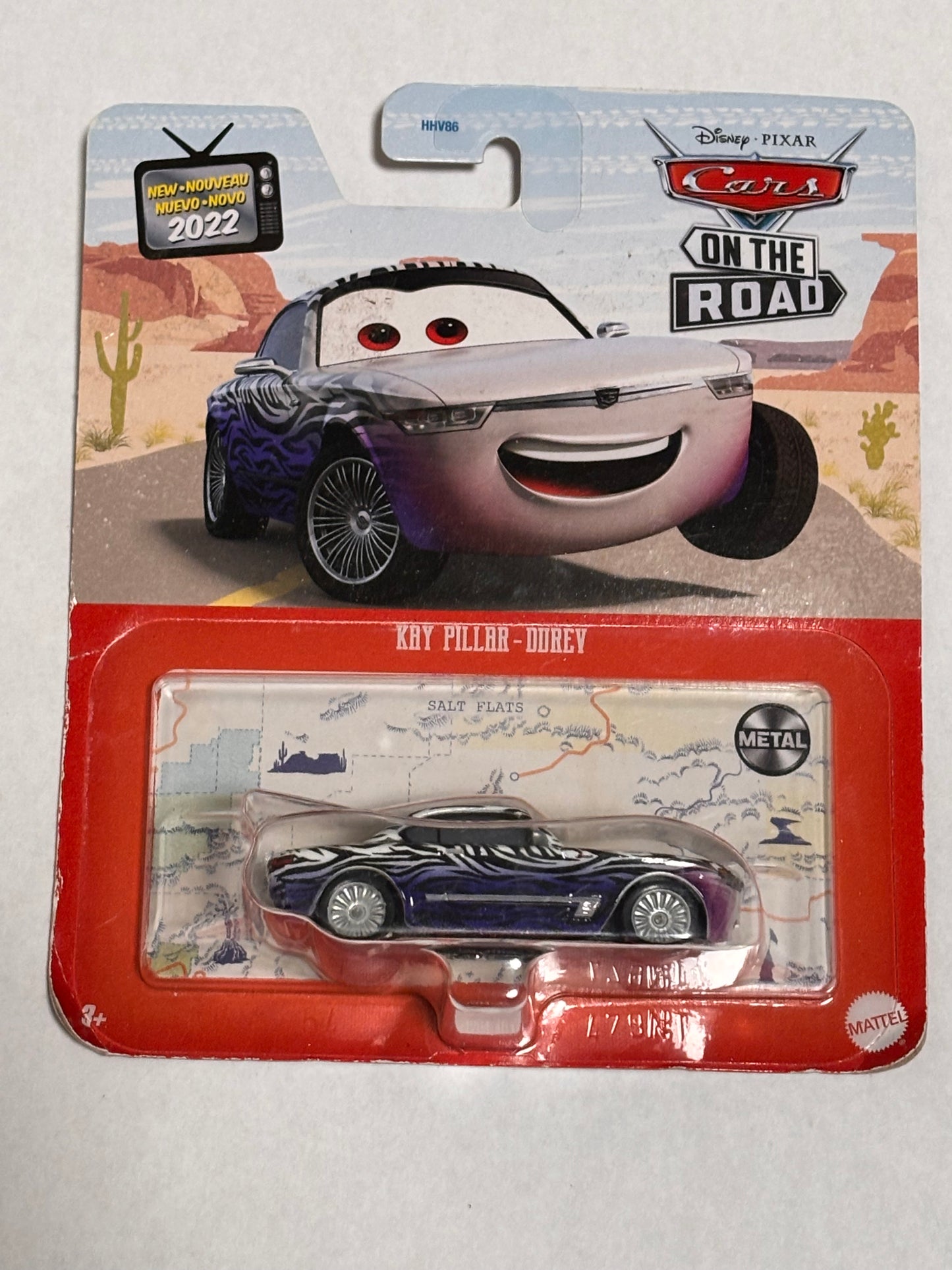Hot Wheels Mattel Character Die-cast Car Disney Pixar 2021 Cars on The Road Kay Pillar - Durev Metal Series New