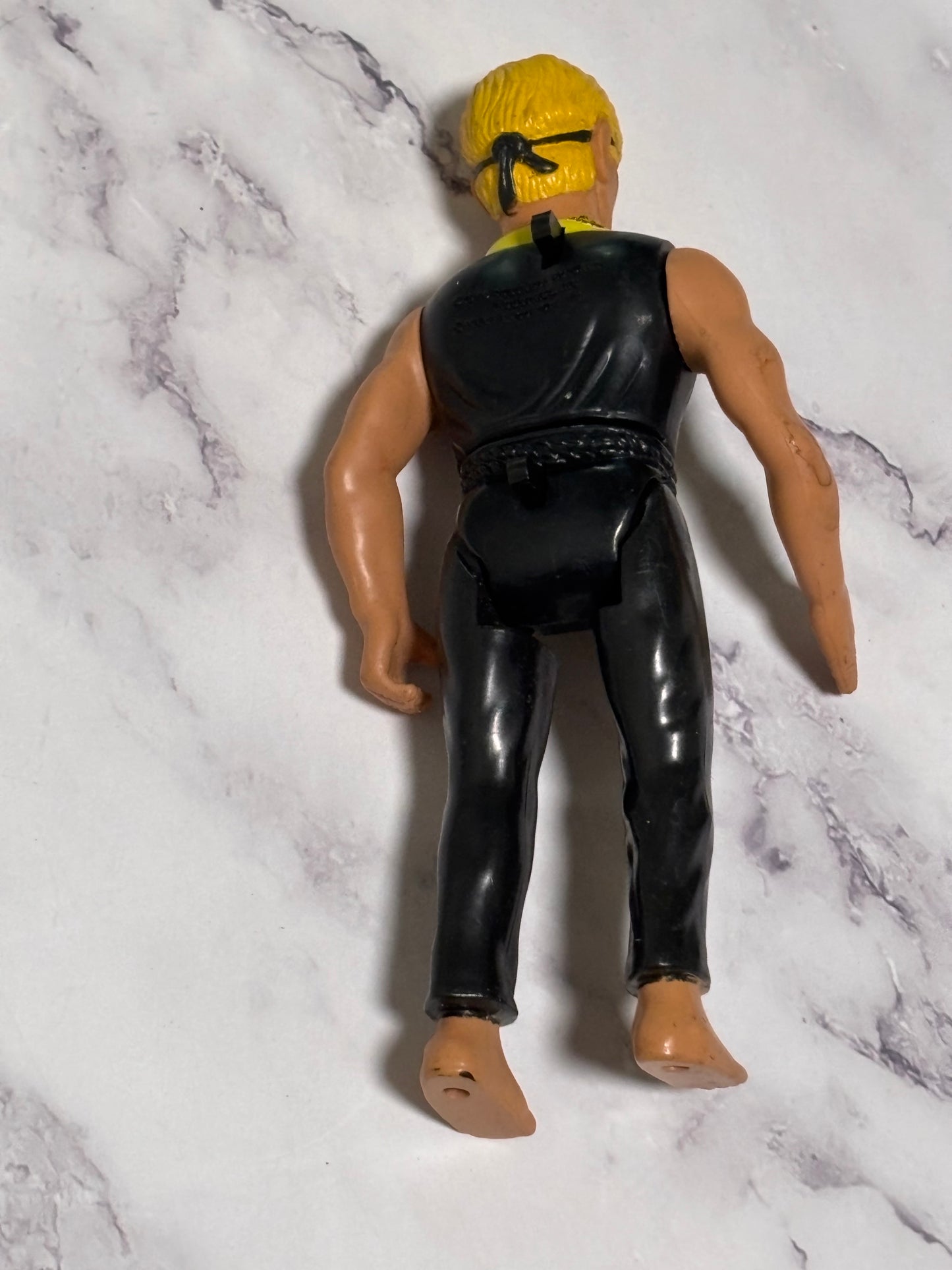 Vintage 1986 Remco Karate Kid Action Figure Johnny Lawrence Cobra Kai 6”