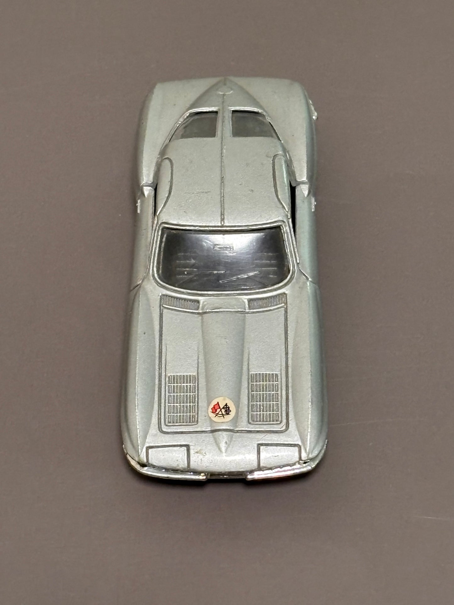 1996 Maisto '63 Corvette Split Window 1:38 Silver Diecast Door Open Rubber Tires