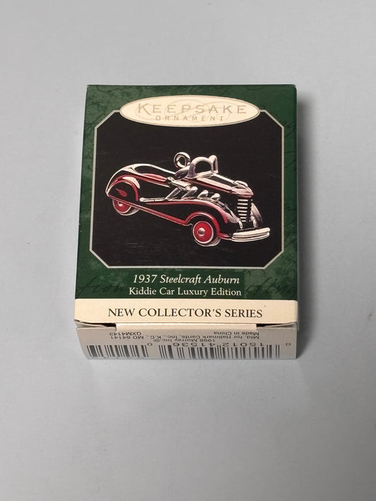 Hallmark Ornament 1998 1937 Steelcraft Auburn Luxury Edition Kiddie Car Classics