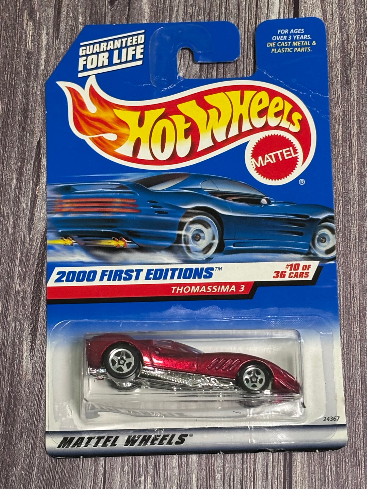Hot Wheels - Thomassima 3 Sports Car, HW 2000 First Editions Series #10 Of 36