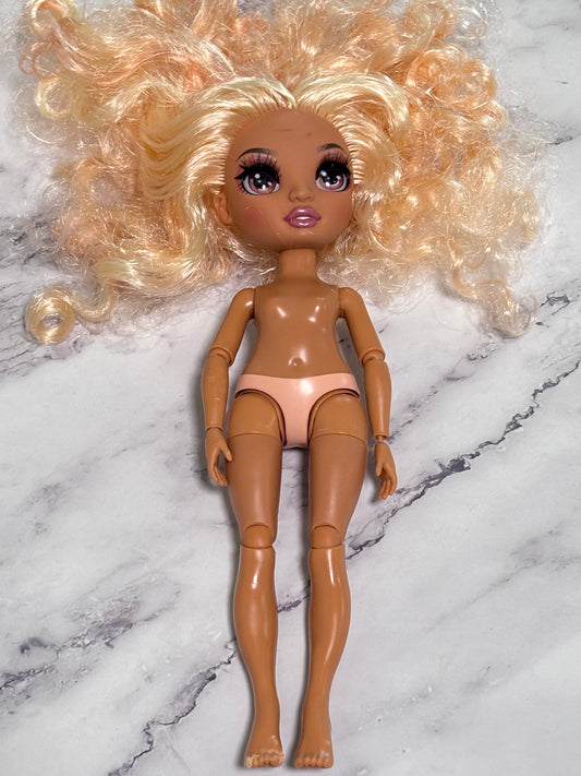 MGA Rainbow High Georgia Bloom Peach Articulated Fashion Doll  Nude