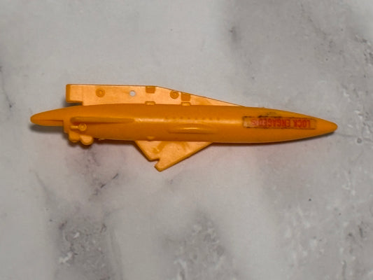 Snow Cat 1985 G.I. Joe ARAH  Vintage Vehicle Weapon Torpedo Missile Bomb Part