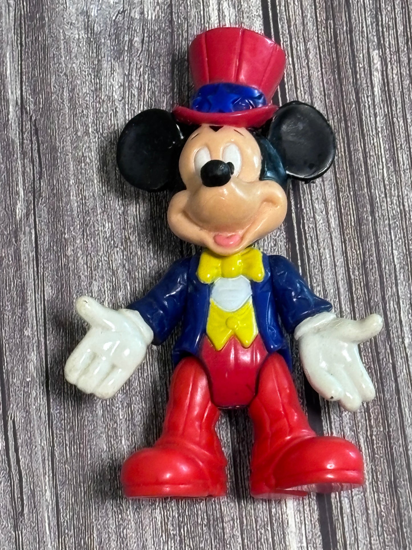 Disney Mickey Mouse Ringmaster Epcot Center Toy Action Figure Top Hat 4"