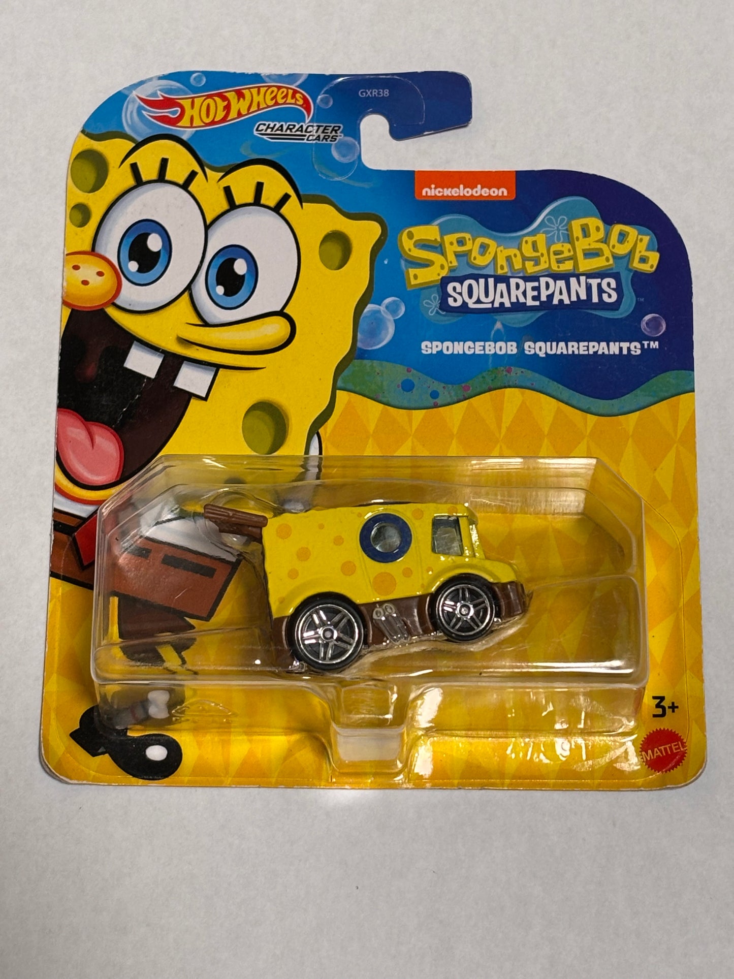 Hot Wheels Mattel Character Die-cast 1/64 Car 2020 Nickelodeon Sponge Bob Square Pants SpongeBob New