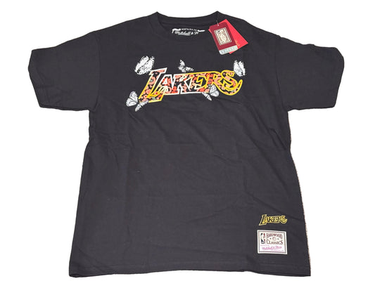 Los Angeles LA Lakers Mitchell & Ness NBA Retro Hardwood Classic HWC Shirt Black Womens Medium M New NWT