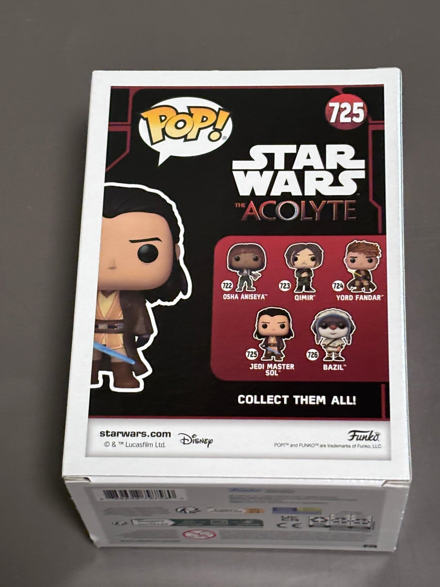 Funko Star Wars The Acolyte Jedi Master Sol Pop! 725 Vinyl Figure Bobblehead