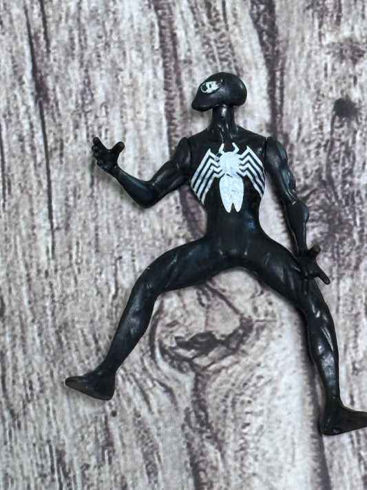 Spider-Man Figurine Plastic Black Spiderman Symbiote Costume 2.75" Greenbrier