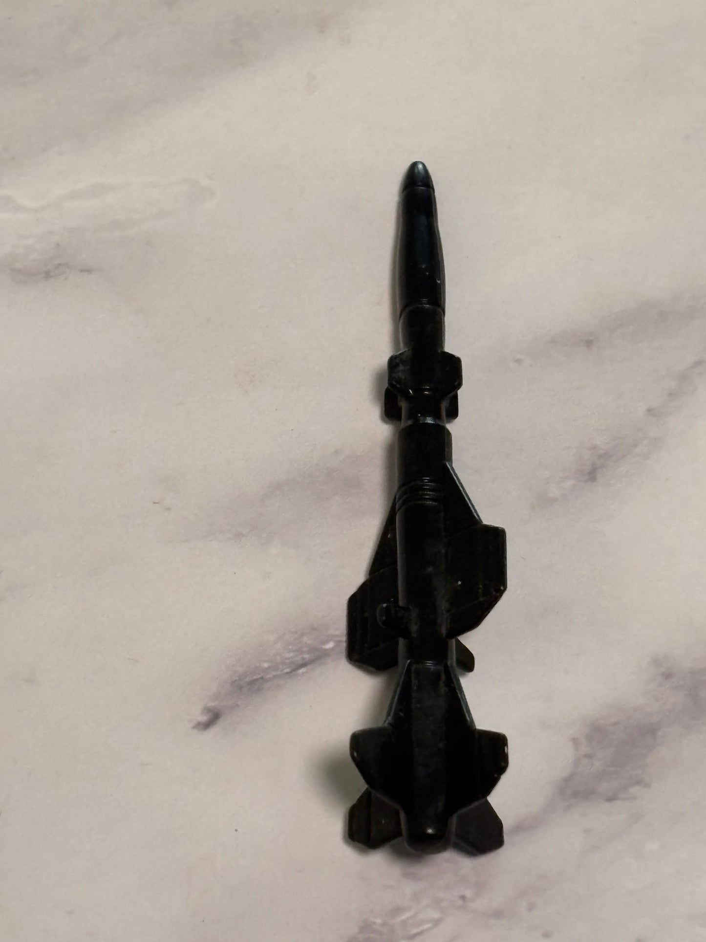 GI Joe Cobra Darklon Evader Missle Bomb Original 1989 Vehicle Black Weapon Part