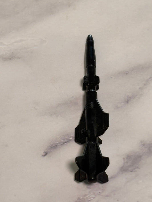 GI Joe Cobra Darklon Evader Missle Bomb Original 1989 Vehicle Black Weapon Part