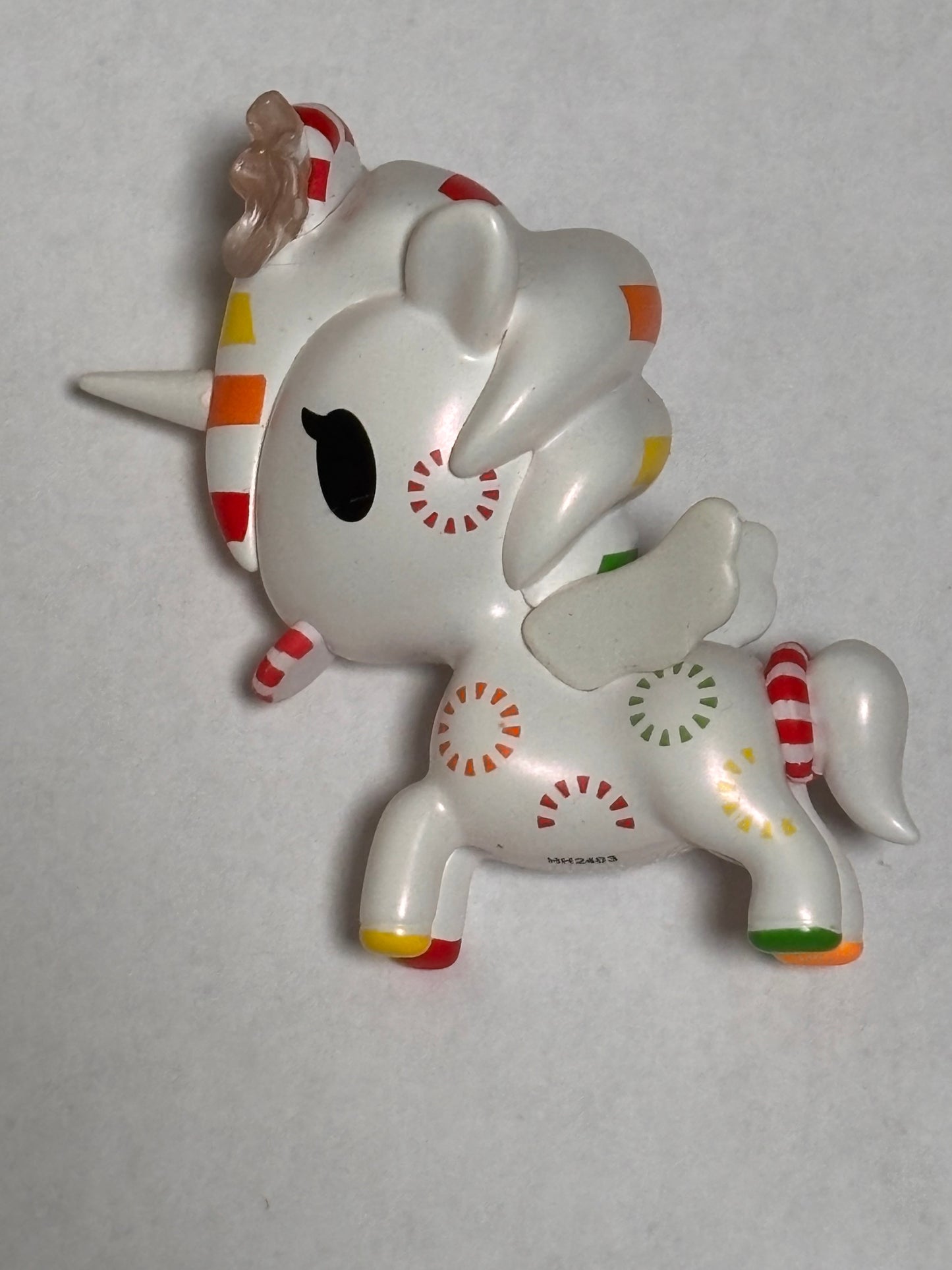 Tokidoki Capsule Cuties Unicorno Unicorn Candy Series Peppermint White Miniature Mini Vinyl Figure 3” Anime