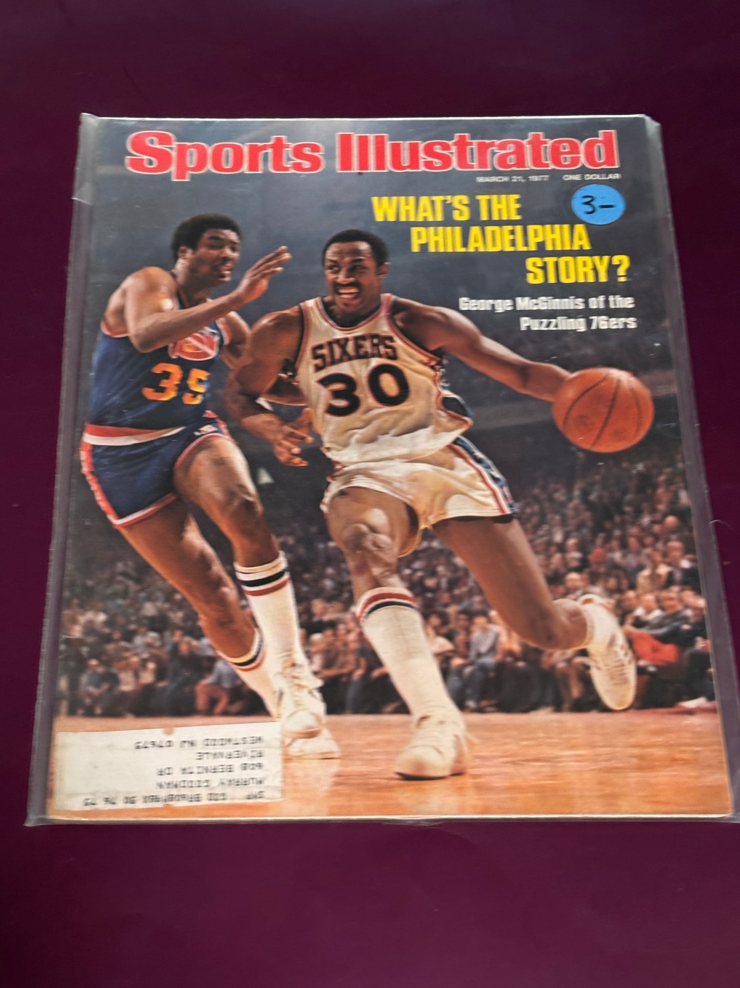 Sports Illustrated March 21, 1977 George McGinnis Philadelphia 76ers 3/21/77