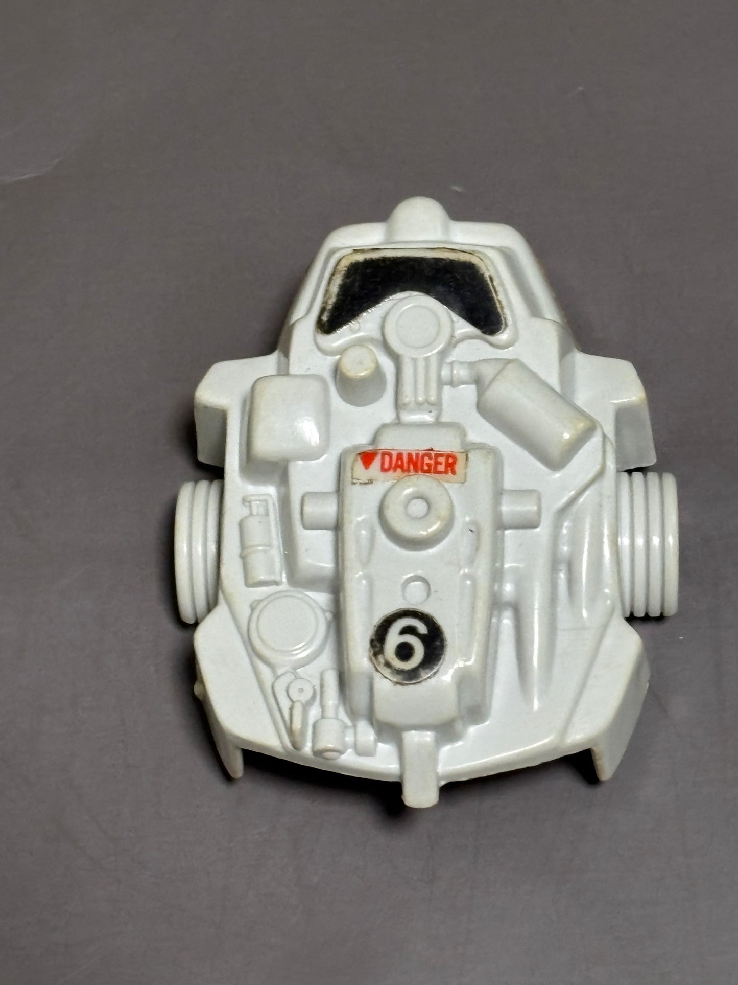 GI Joe Cobra Snake Battle Armor Vintage 1983 Front Plate Gray Accessory Part Only