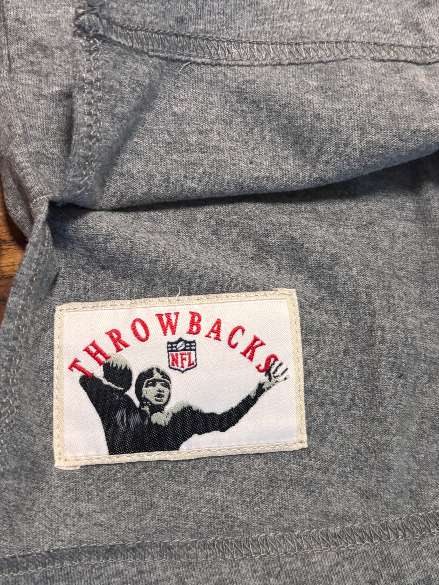 San Francisco 49ers Mitchell & Ness NFL Football Throwback Scarlet Shield Twofer Layered Long Sleeve Hoodie Hooded Sweat Shirt T-Shirt Red Black Gray Men’s Large L New NWOT