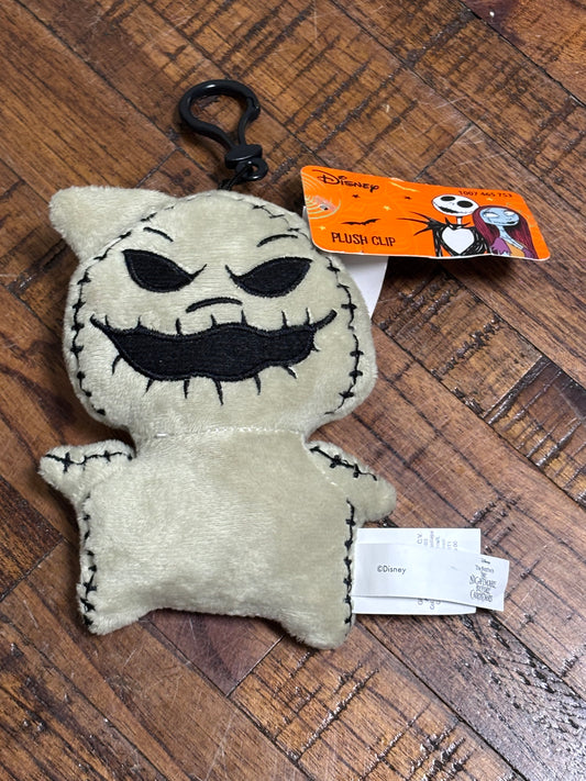 Disney Nightmare Before Christmas Oogie Boogie 6" Plush Clip Keychain NWT