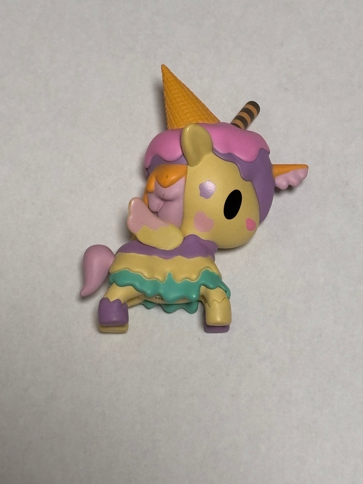 Tokidoki Capsule Cuties Unicorno Unicorn Ice Cream Shop Series Purple Melty Miniature Mini Vinyl Figure 3” Anime