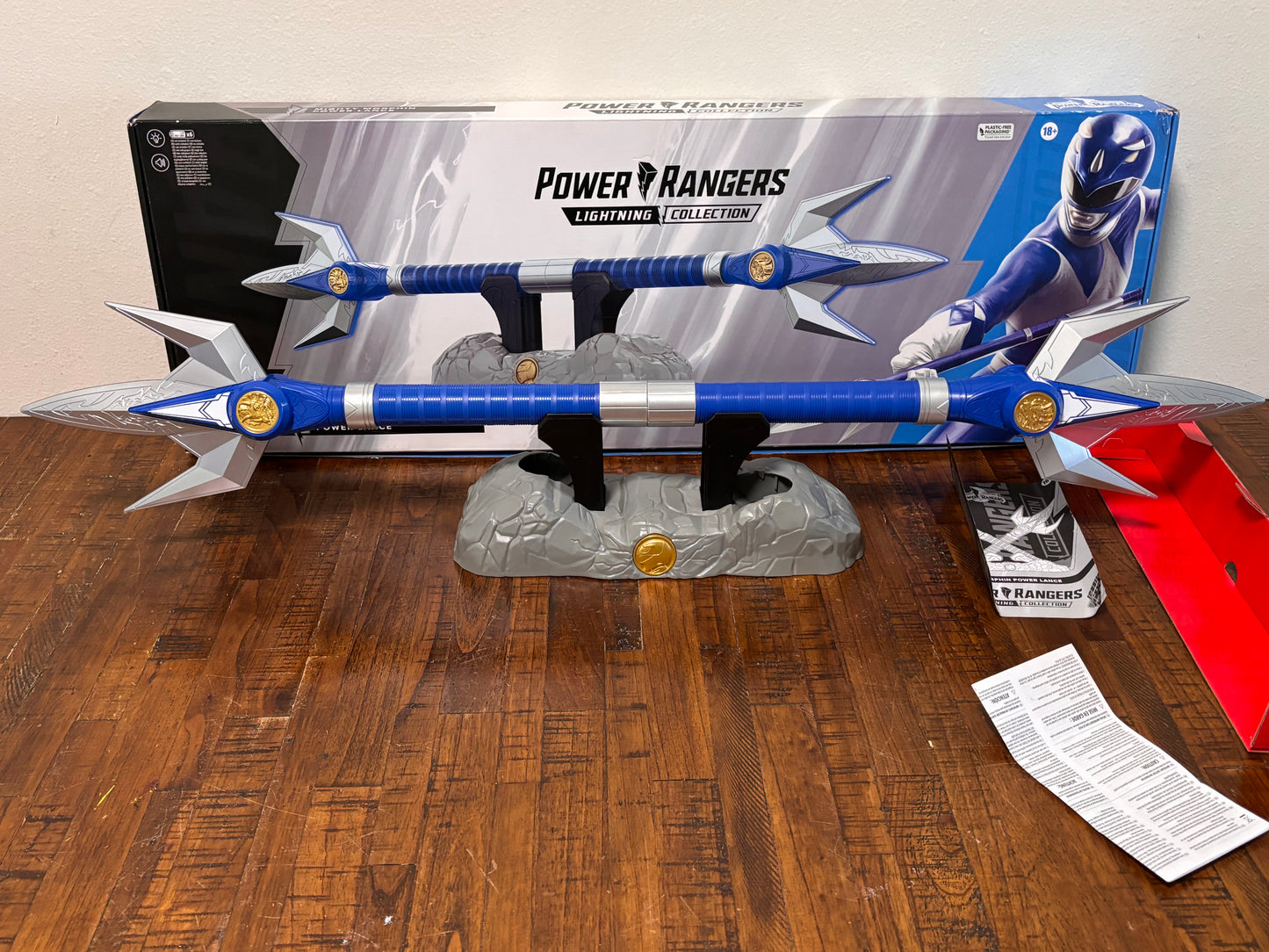 Power Rangers Lightning Collection Blue Ranger Mighty Morphin Power Lance Hasbro 2022