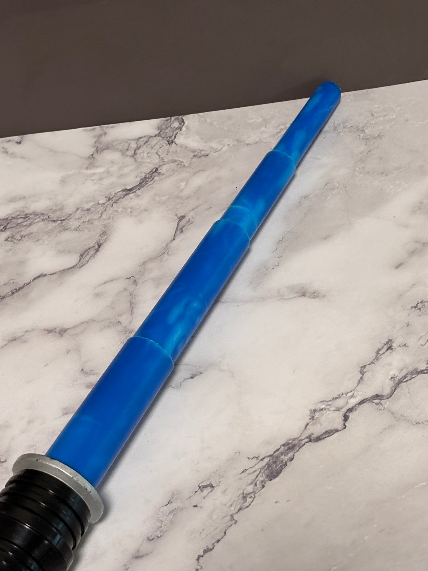 Vintage Star Wars Blue Lightsaber Hasbro 1999 Retractable Flip Toy 32”