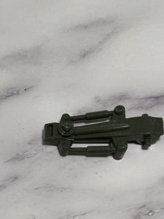 1982 Vintage Gi Joe FLAK Support Foot Leg Green Vehicle Part Piece Hasbro