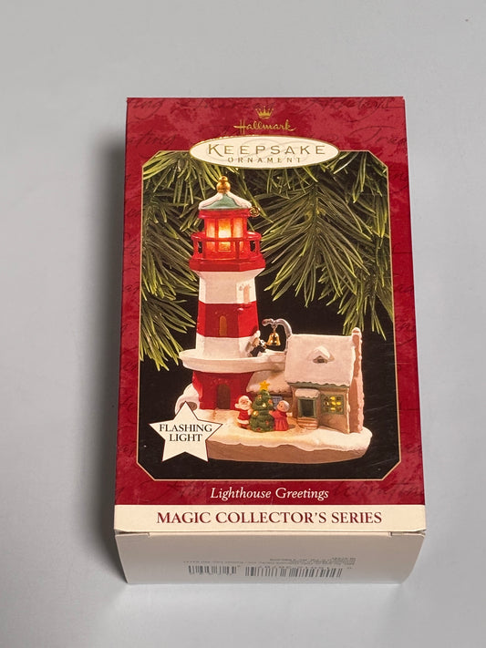 Hallmark Keepsake Ornament Lighthouse Greetings Magic Collector’s Series #1