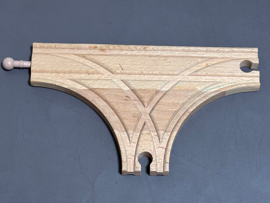 Wooden T-Switch Train Track 3-Way Intersection Railway Brio Thomas Compatible