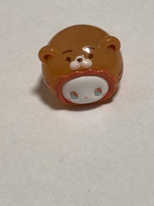 MJ Studio Emma Rua Rua Zoo Forest Exploration Series Bear Miniature Mini Vinyl Figure 1.5” Anime