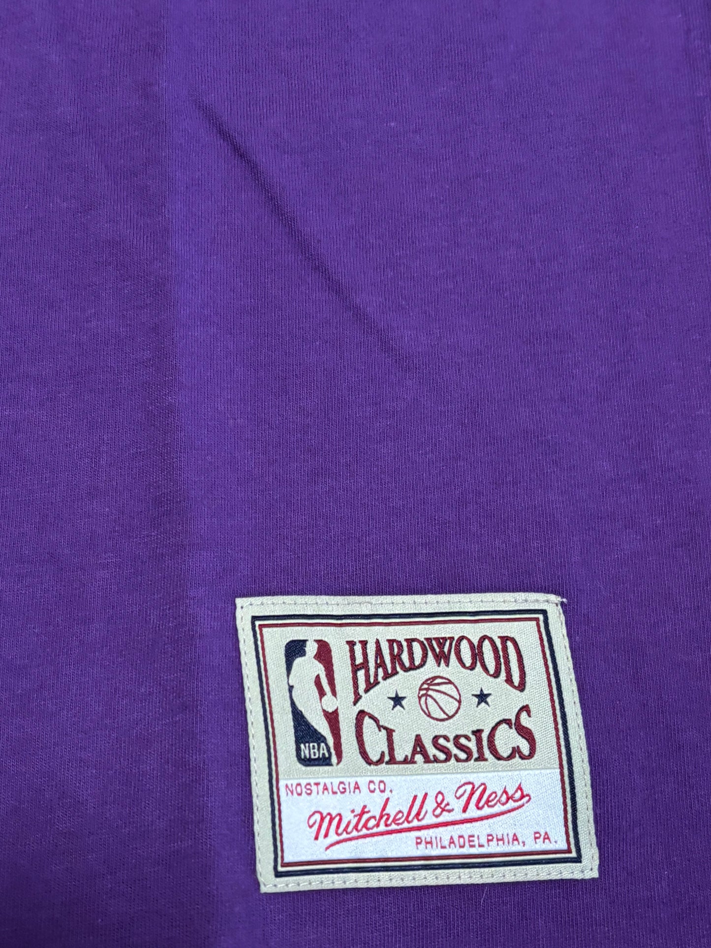 Los Angeles LA Lakers Mitchell & Ness HWC Hardwood Classic Nba Retro Short Sleeve Shirt Purple Women Medium M New NWT