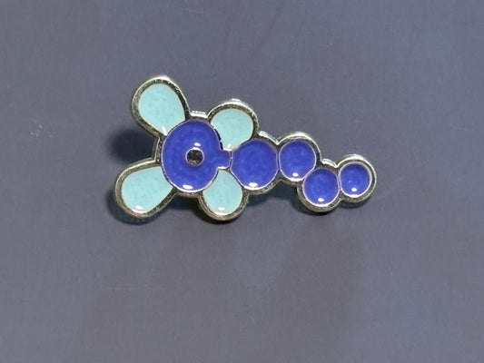Pokémon Trainer Toxic Badge Pin Tachiwaki Virbank Gym Blue