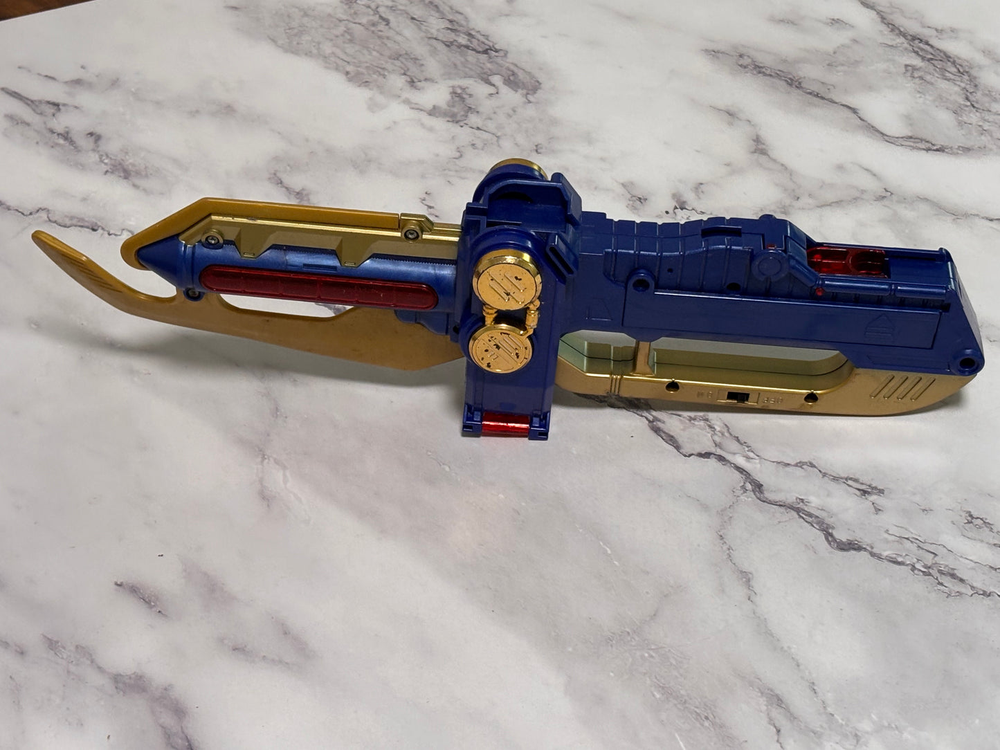 Vintage Beetleborgs Pulsaber Blue Stinger Weapon Sword Dagger Bandai 1996