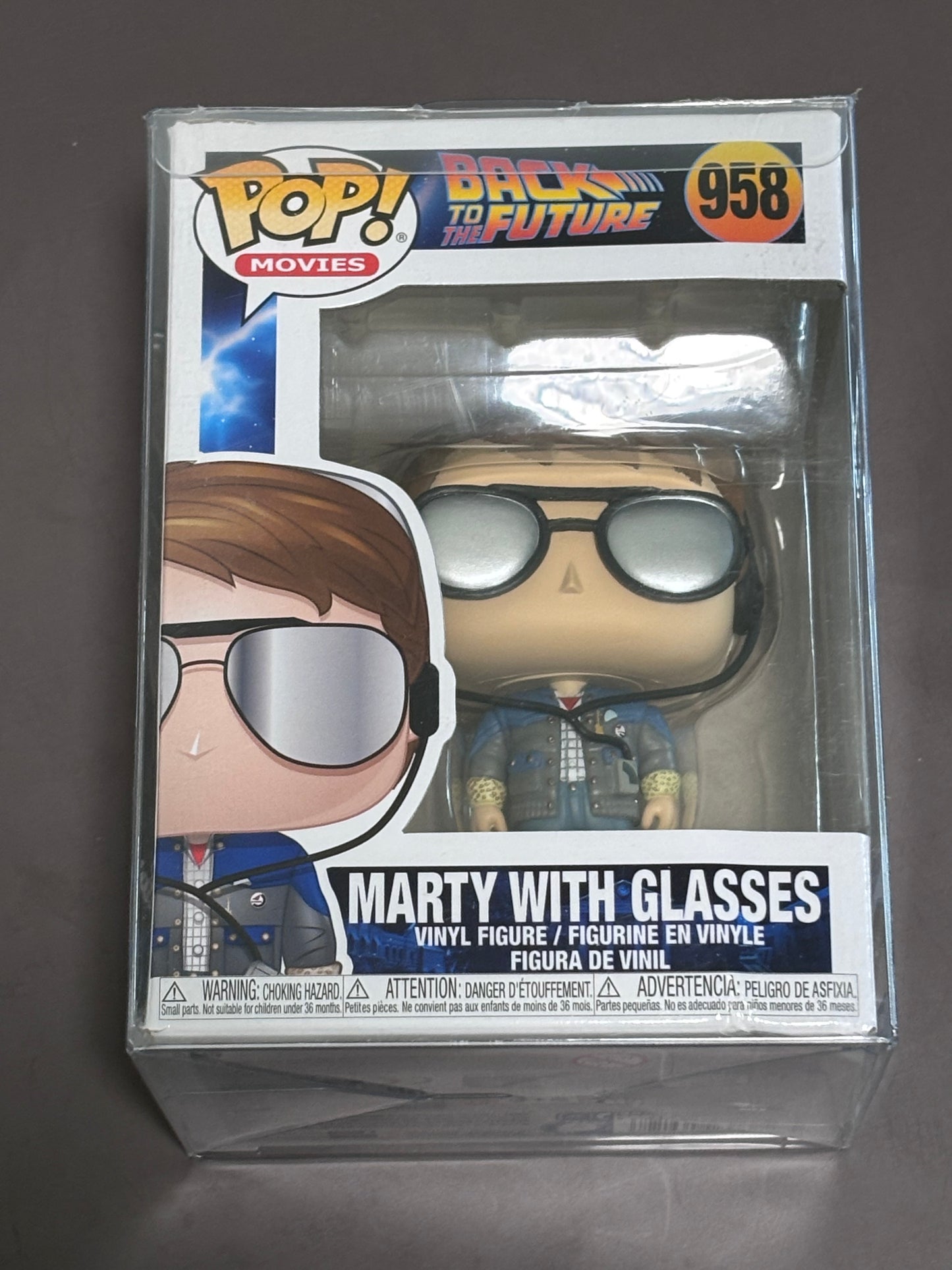 Funko POP! Movies Back to the Future Marty with Glasses #958 Vinyl Figure Toy