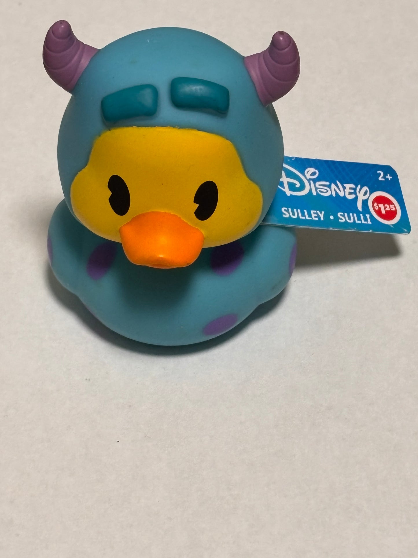 Disney Pixar Just Play 2024 Rubber Duck Duckie 3” Plastic Bath Toy Cruise Jeep Monsters Inc Sully New NWT