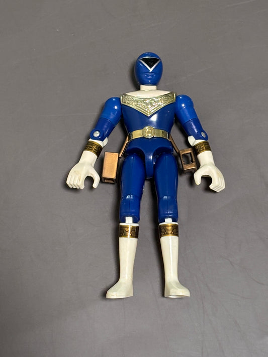 Vintage Power Rangers Zeo 4.5" Blue Ranger Action Figure 1996 Bandai