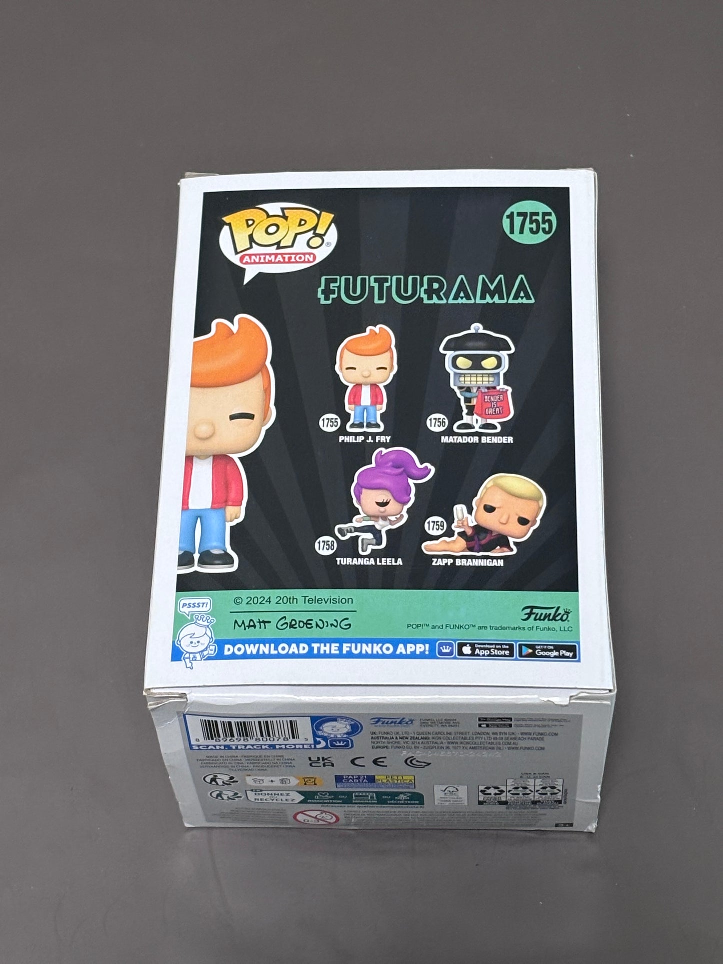 Funko Pop! Animation Futurama Philip J. Fry Vinyl Figure #1755