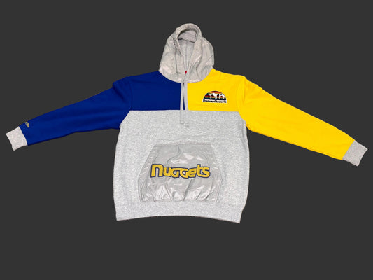 Denver Nuggets Mitchell & Ness NBA Hooded Sweatshirt Hoodie Men’s Size Large L New NWOT