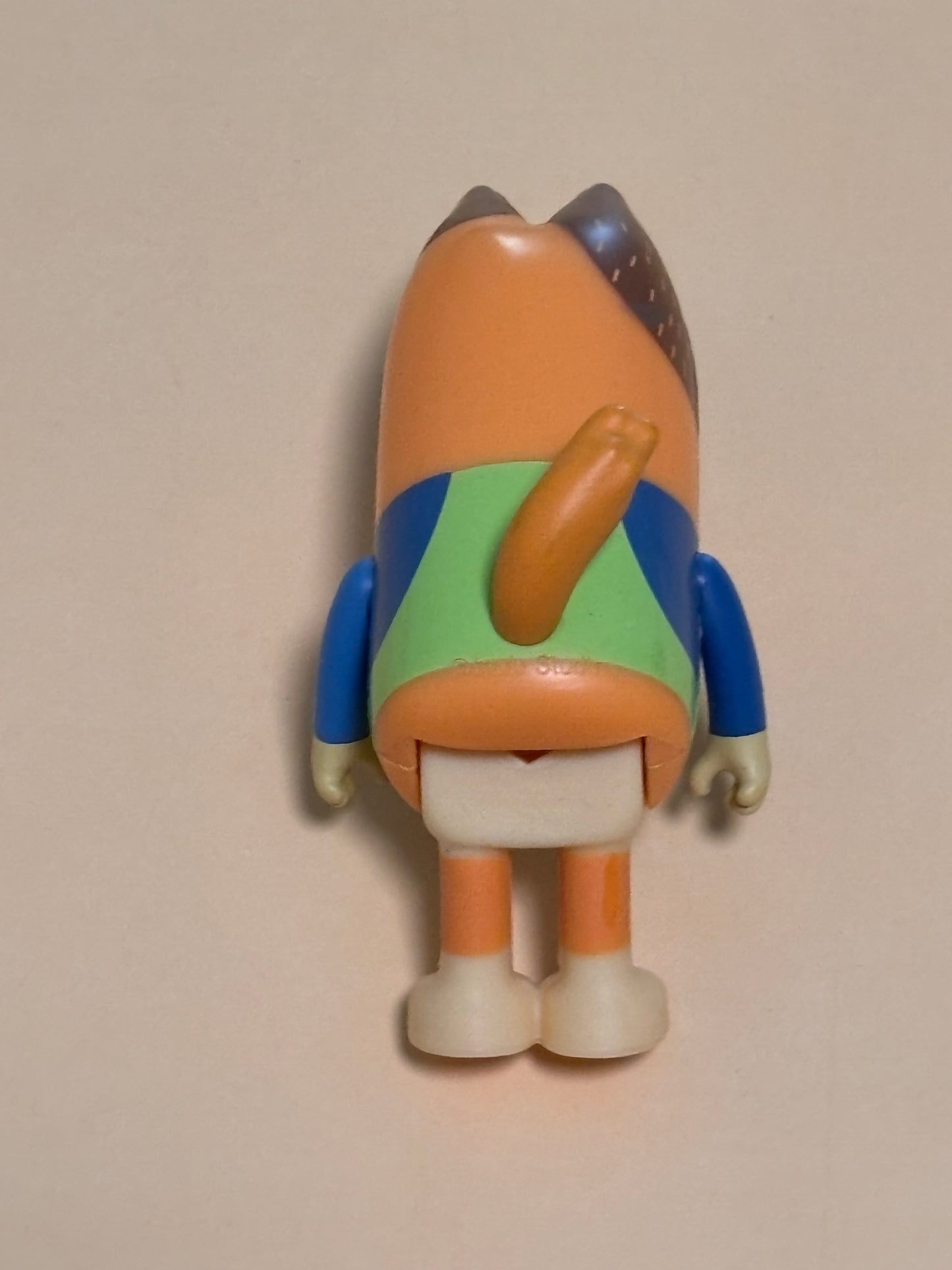 Disney's Bluey Chilli Mom Figure Chilly Mum Dog Family Blue & Green Shirt Bathing Suit