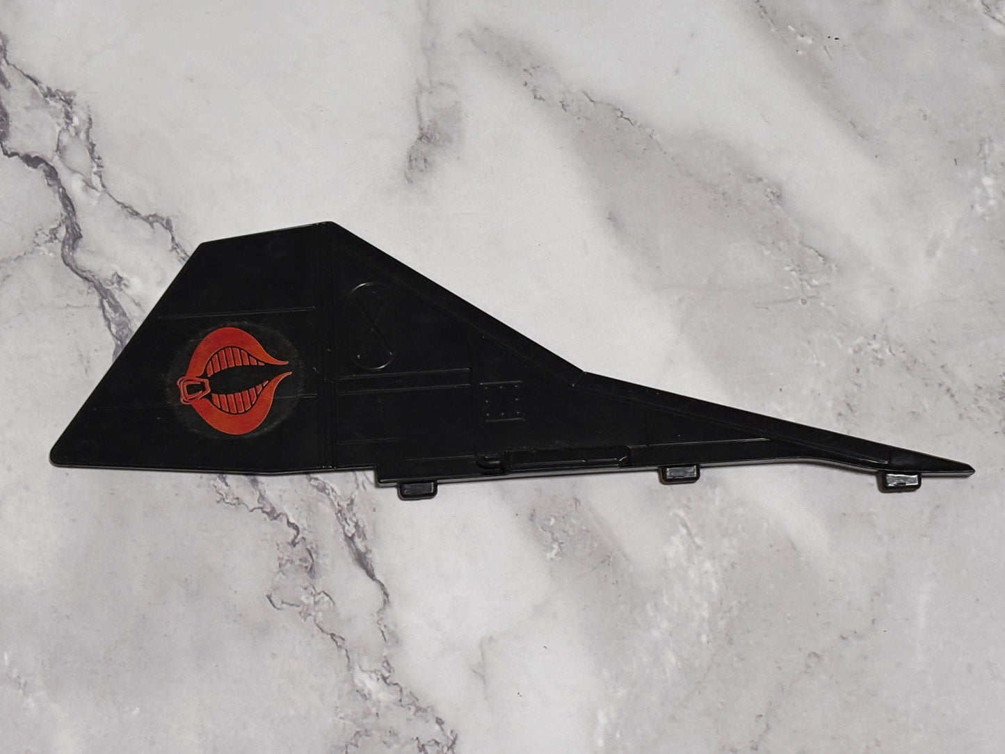 Vintage GI Joe Cobra Night Raven Left Tail Fin Wing Stabilizer Part 1986 Both Stickers