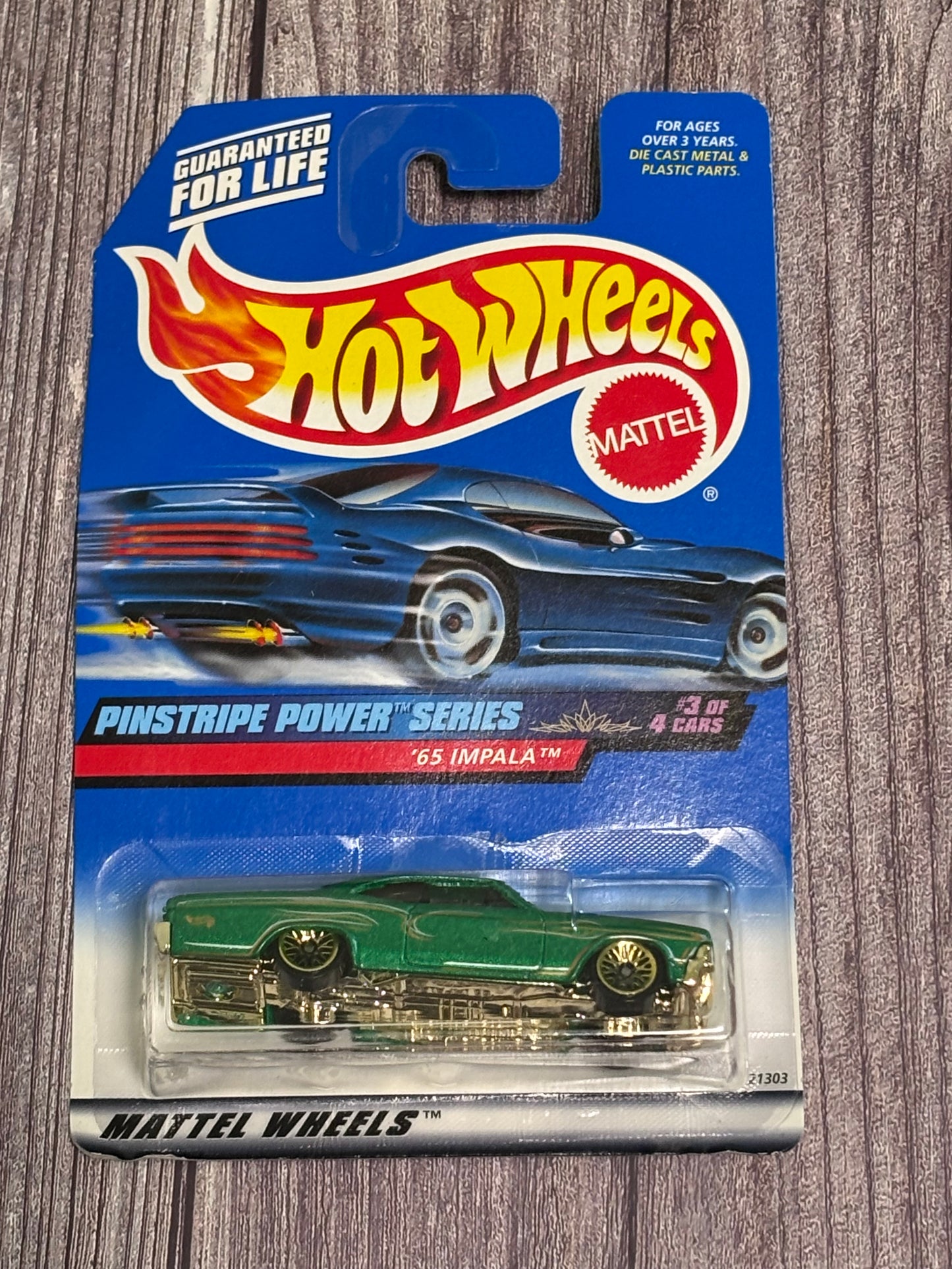 1999 Hot Wheels Main Line Pinstripe Power Series '65 Impala #3/4 Collector #955