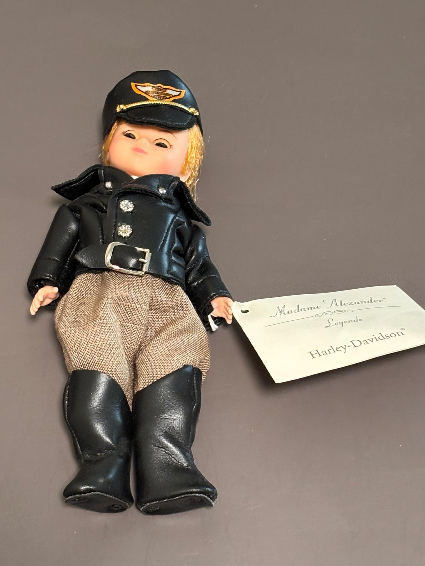 Vintage 1990s Madame Alexander Harley Davidson Billy Doll #17410 Motorcycle Hog