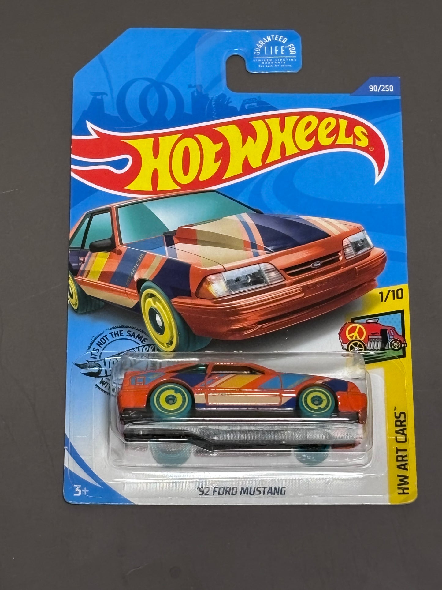 Hot Wheels 2020 M/L #90/250 '92  Ford Mustang 1/10 HW Art Cars Orange New