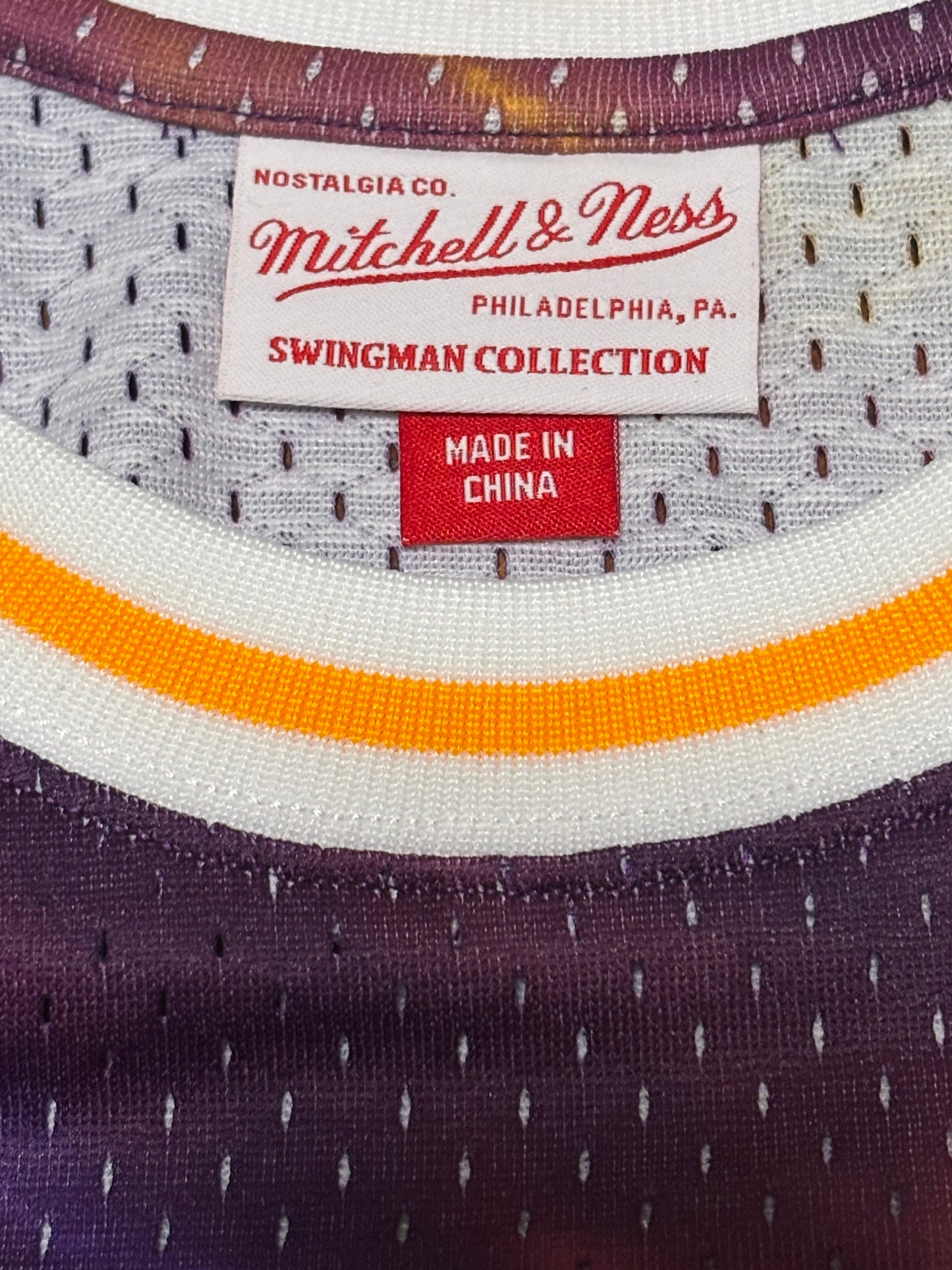 Shaq Shaquille O’Neal Los Angeles LA Lakers Mitchell & Ness NBA Retro HWC Hardwood Classic Swingman 1996-97 Shirt Jersey Lightning Purple Gold Men’s Large L New NWOT