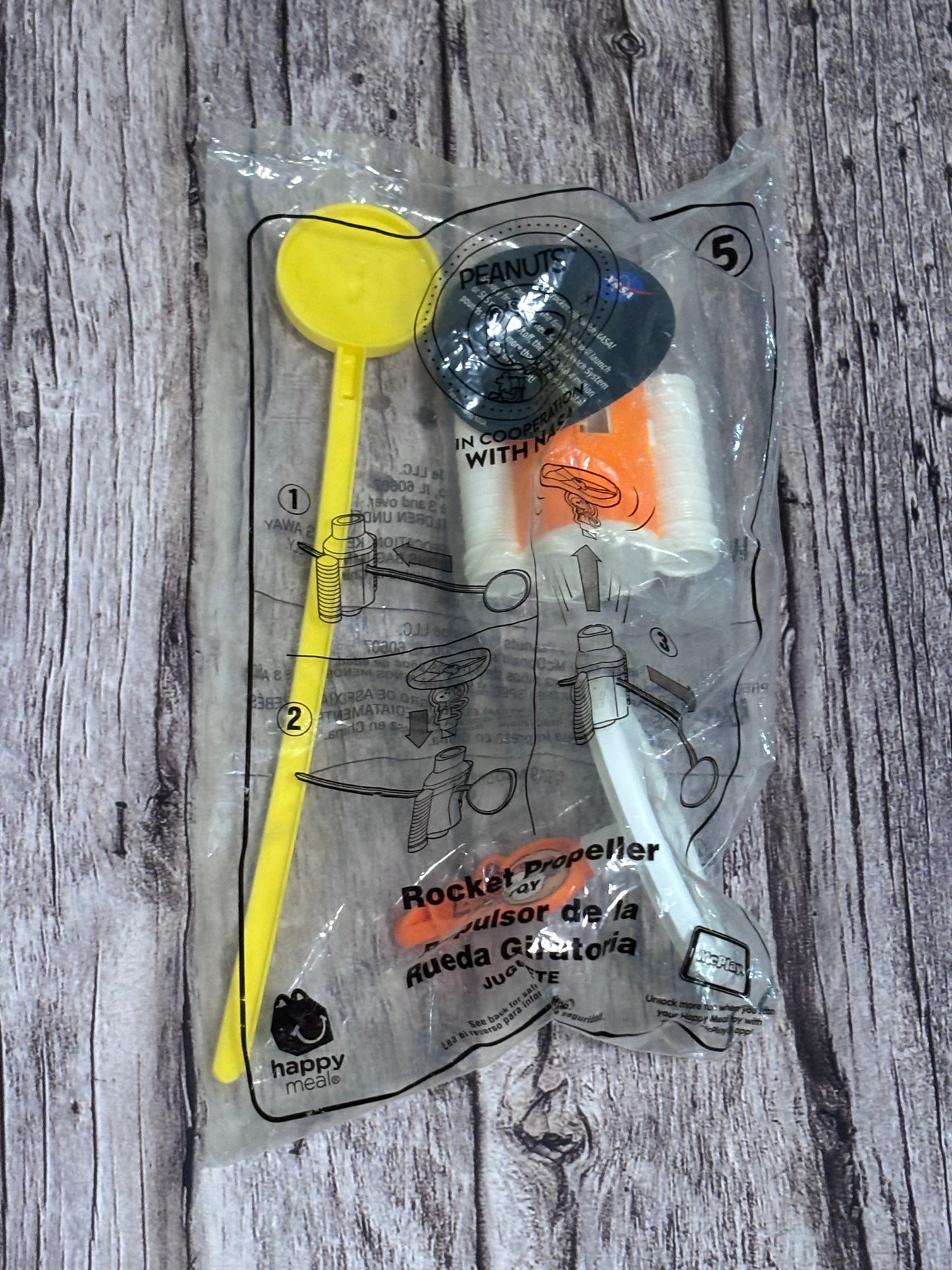 McDonald's Happy Meal Toy Peanuts #8 NASA Take-Off Launcher Snoopy 2019 New