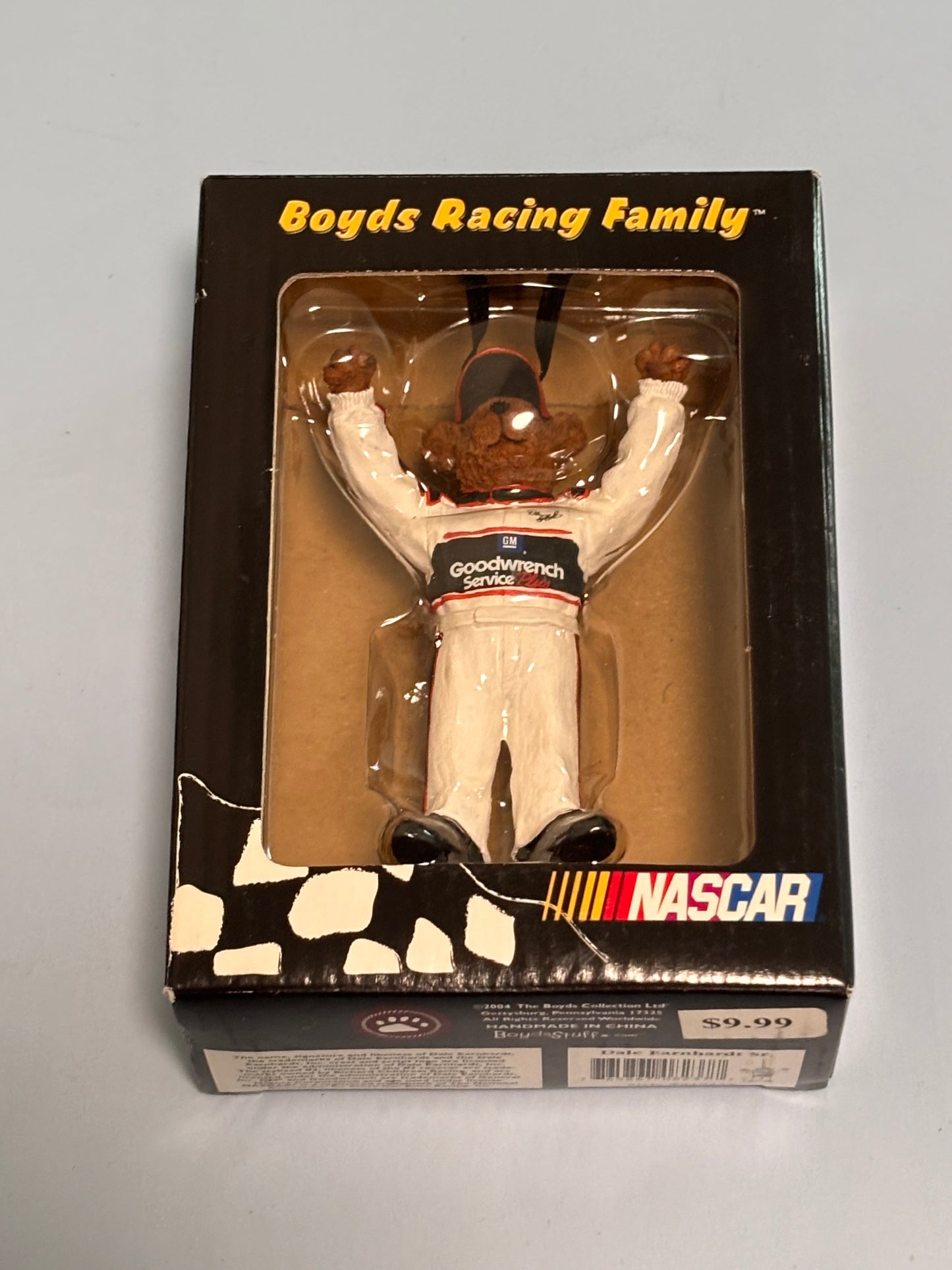 Dale Earnhardt Sr. Boyd Racing Bear Ornament New From Bearston Collection
