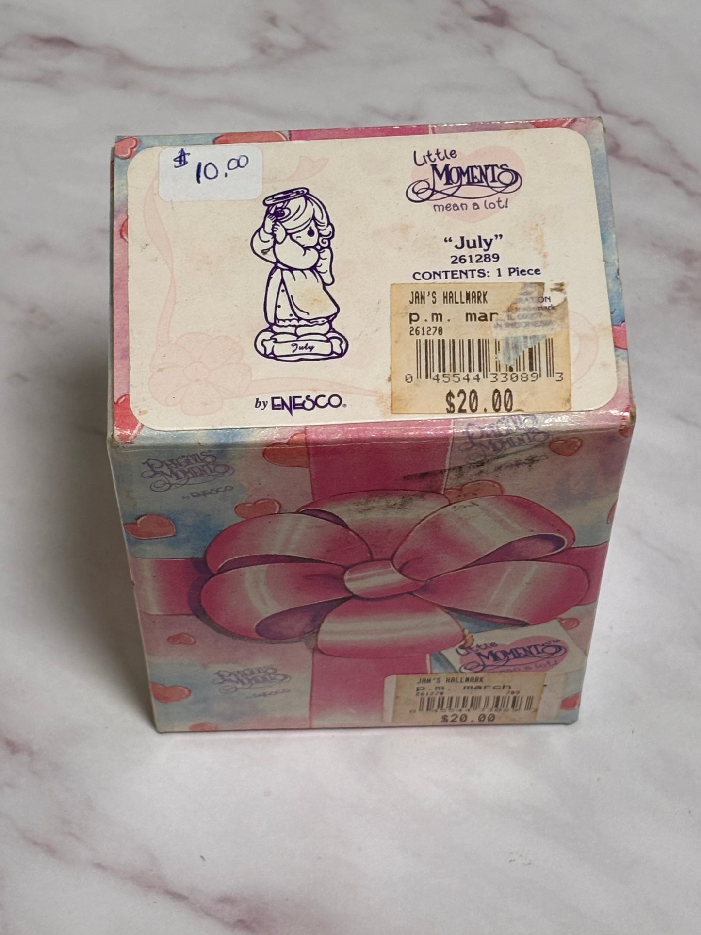 Precious Moments Little Moments July 261289 1996 Enesco Angel