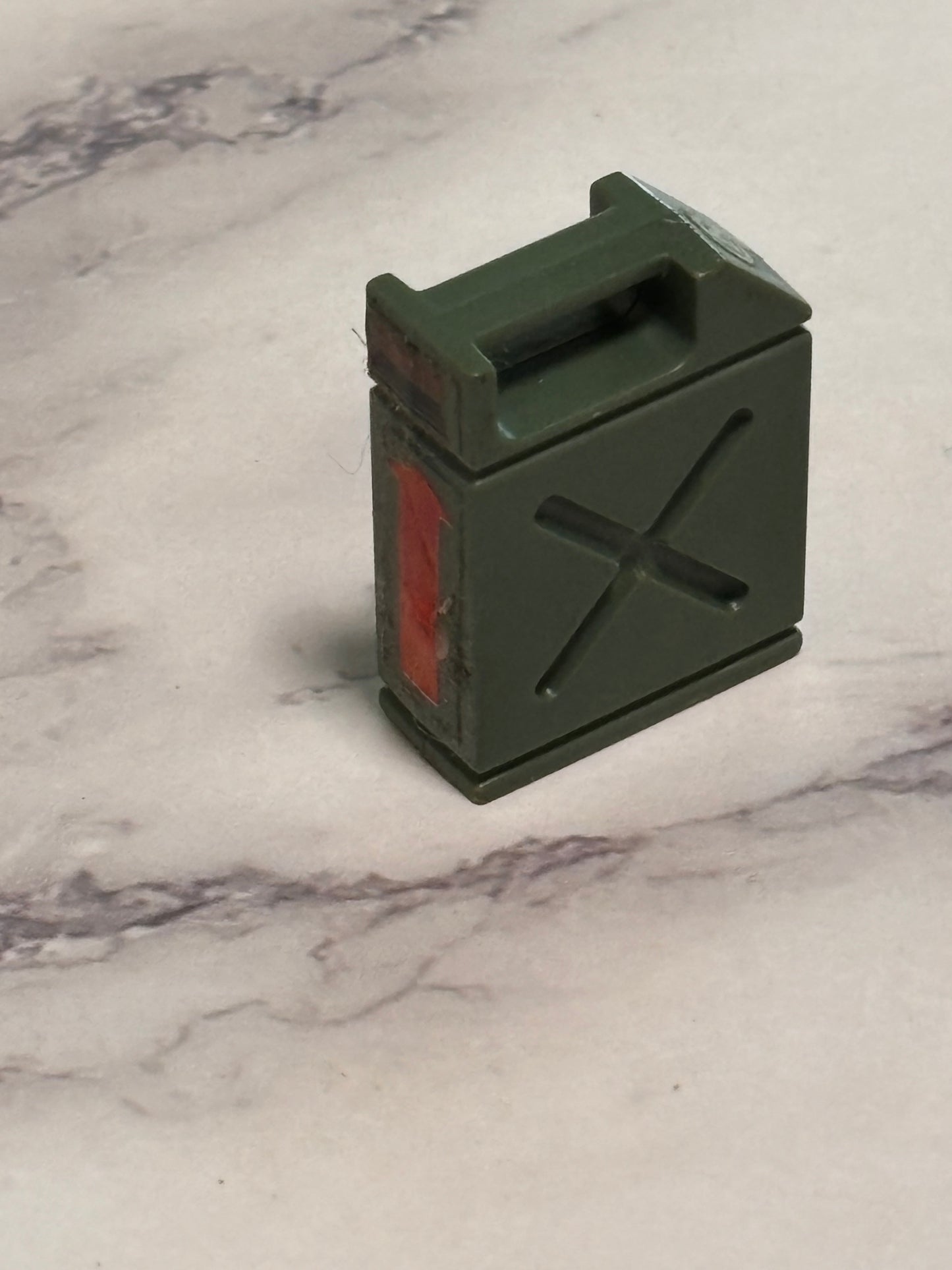 1984 Gi Joe Mortar Defense Unit Gas Jerry Can Original Accessory Green
