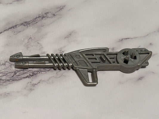 Silver He Man 5 1/2" Gun Great Shape Vintage Weapon #7892-2289 MOTU Mattel 1984