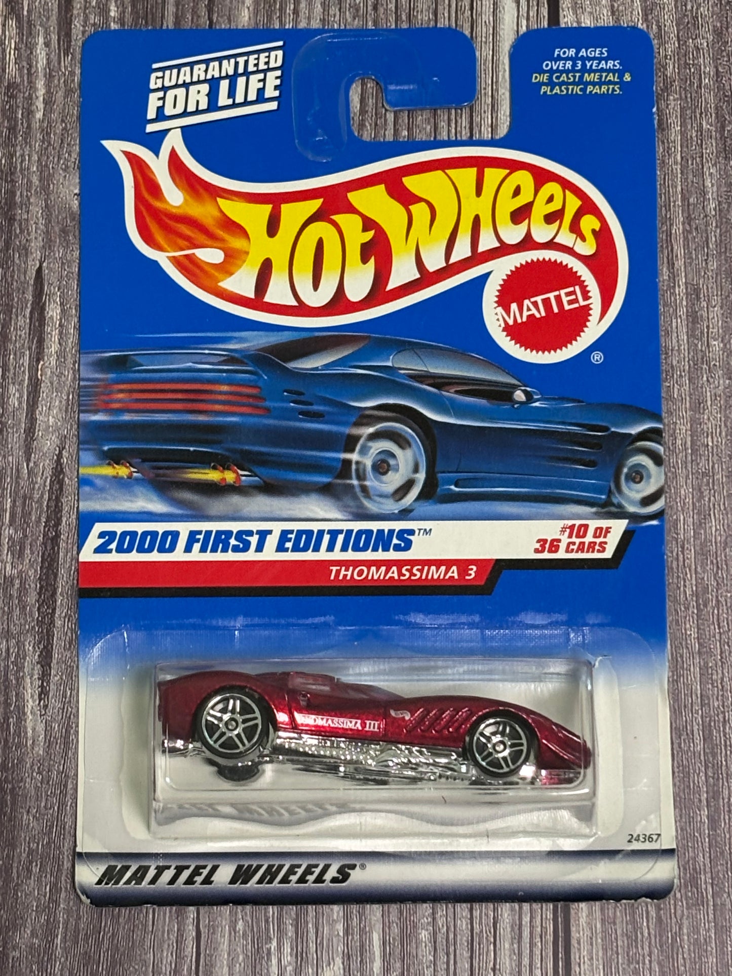 Hot Wheels - Thomassima 3 Sports Car, HW 2000 First Editions Series #10 Of 36 Variant