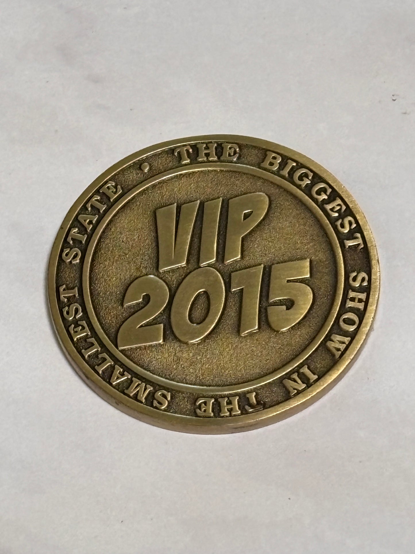 RI VIP 2015 Comic Con Coin “The Biggest Show in The Smallest State” Rhode Island
