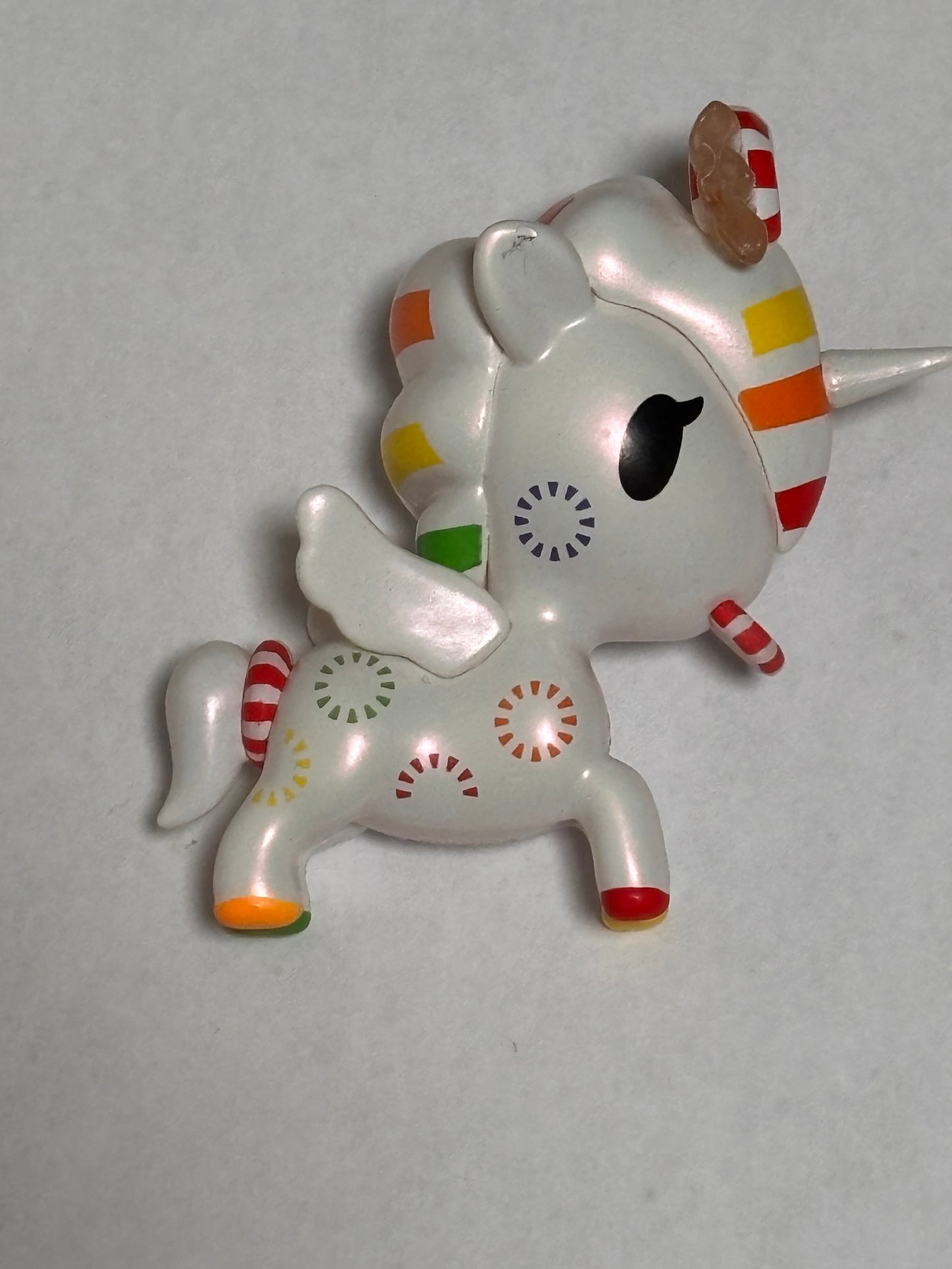 Tokidoki Capsule Cuties Unicorno Unicorn Candy Series Peppermint White Miniature Mini Vinyl Figure 3” Anime