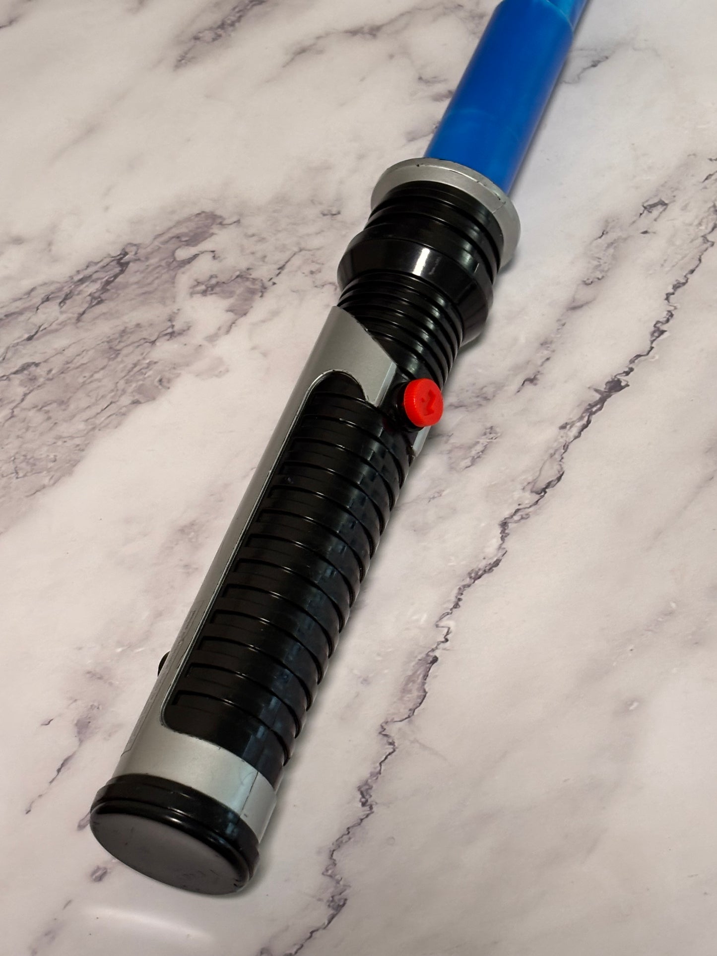 Vintage Star Wars Blue Lightsaber Hasbro 1999 Retractable Flip Toy 32”