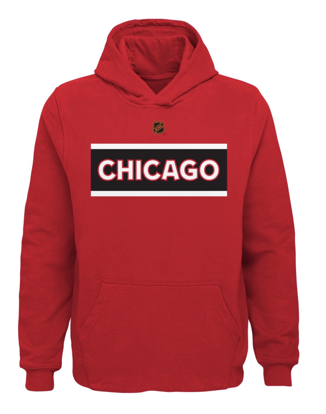 Chicago Blackhawks NHL Youth Kids Women Red Special Edition 2.0 Primary Logo Fleece Pullover Hoodie XL Xtra Large New NWT